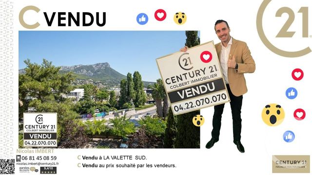 Appartement F4 à vendre - 4 pièces - 86.7 m2 - LA VALETTE DU VAR - 83 - PROVENCE-ALPES-COTE-D-AZUR - Century 21 Colbert Immobilier Appartement F4 à vendre - 4 pièces - 86.7 m2 - LA VALETTE DU VAR - 83 - PROVENCE-ALPES-COTE-D-AZUR - Century 21 Colbert Immobilier